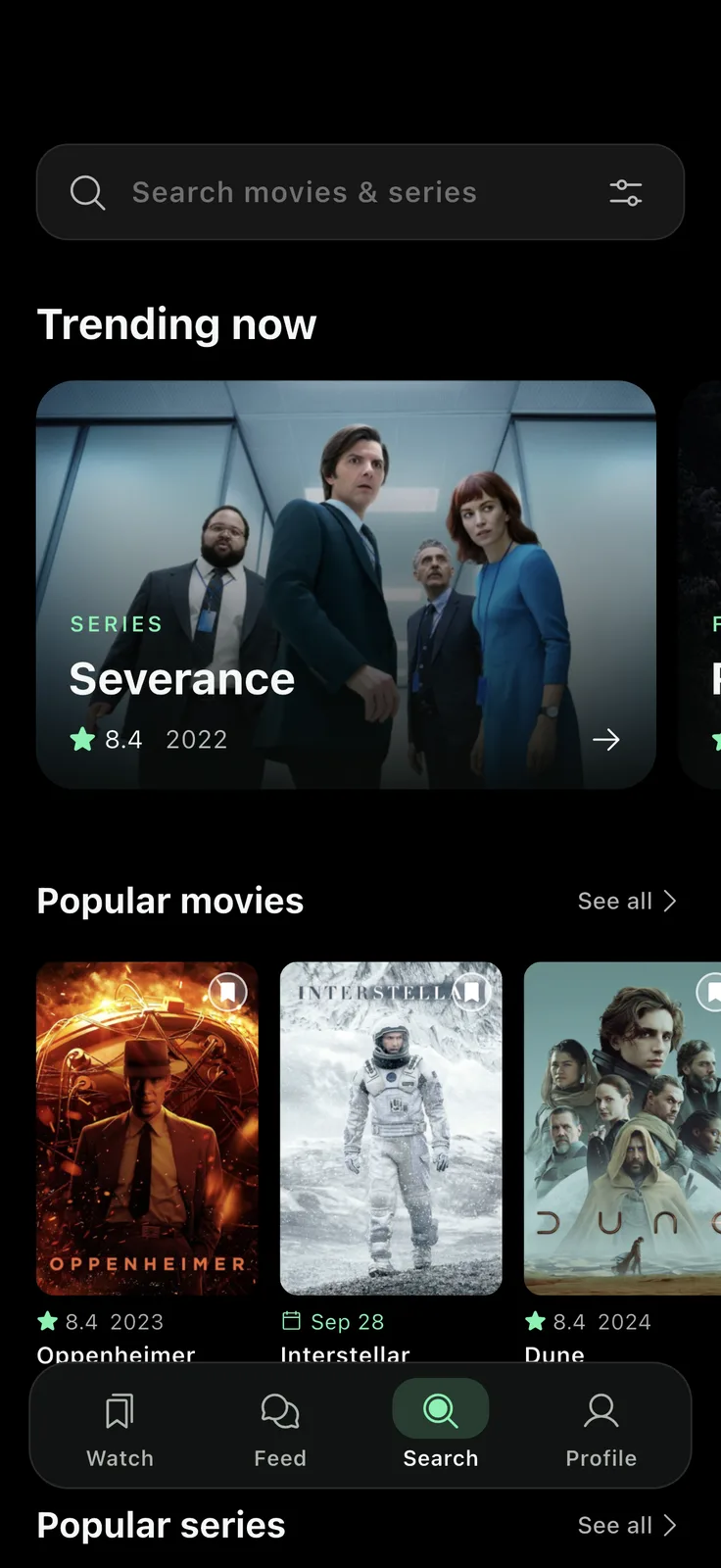 Discover trending shows and movies in Chronicle