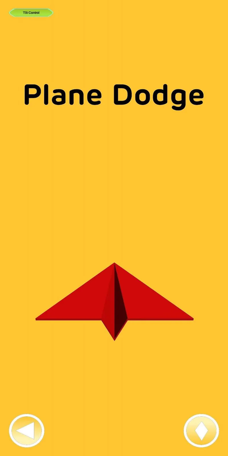 Plane Dodge in-game mobile interface