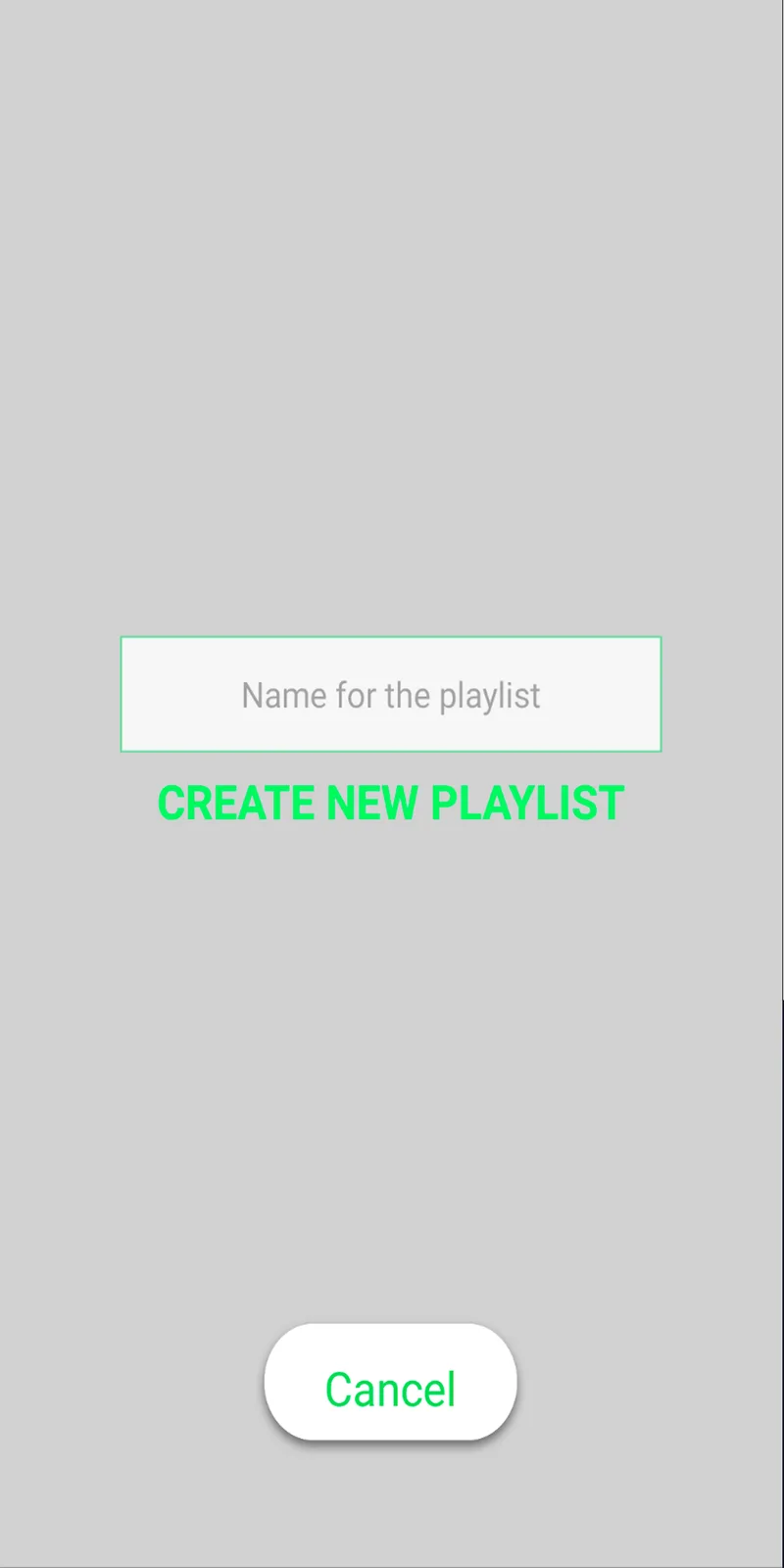 Sallefy playlist browsing screen
