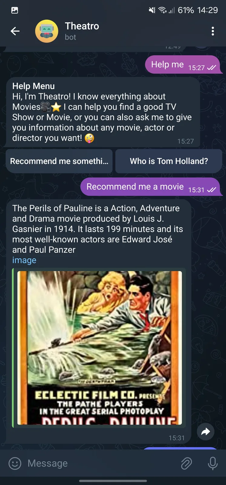 Theatro graph-backed answer screen