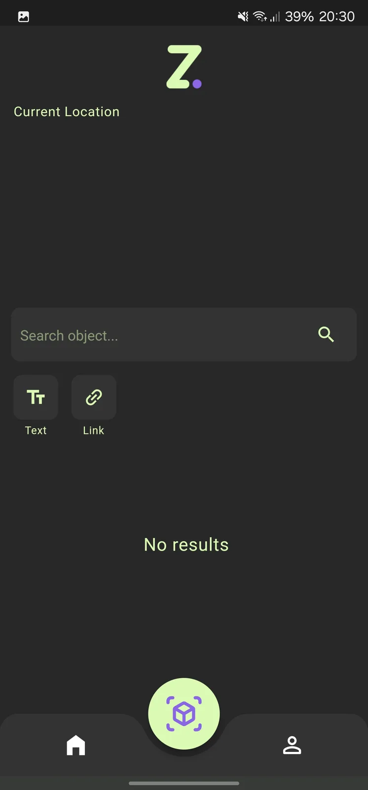 Zune object detail and recognition screen